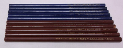 Dixon Best Lake Red 321 1/2 & Best Blue 350 Pencils