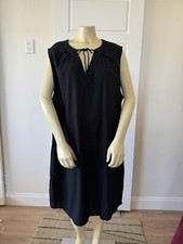 OLD NAVY Women's Dress Keyhole Neck Sleeveless Black Plus Sz XXL 2XL