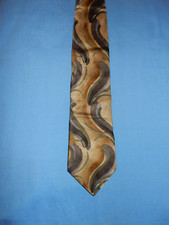 Jerry Garcia 100% Silk Butterfly Study II Collection Thirty-two Neck Tie - Tans