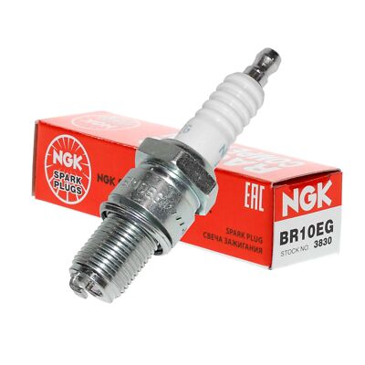 NGK BR10EG 3830 Kerze Platino Racing NGK Rückseite Langhub Grau