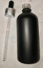 100ml Empty Black Glass Dropper Bottle For Essential Oils Aromatherapy Liquid