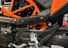 Carbon Krümmerschutz Hitzeschutz für KTM 690 SMC R 2019-2024