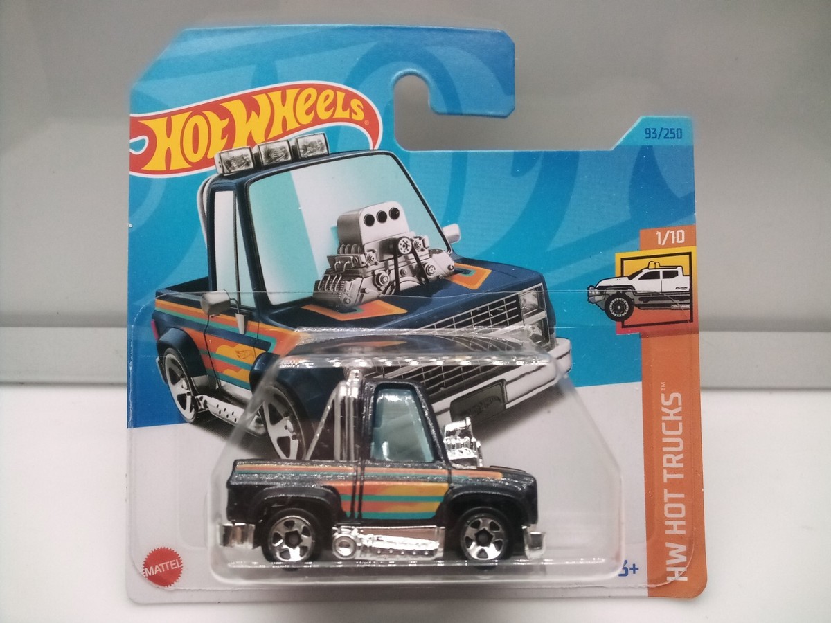 Hot Wheels Mainline / Toon'd '83 Chevy Silverado Pickup - Black