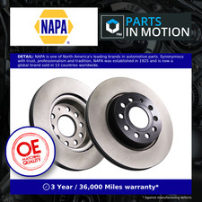 2x Brake Discs Pair Vented fits VW CADDY Mk3 Front 1.6 1.6D 1.9D 2.0D 04 to 15