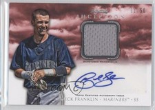 2013 Bowman Inception Auto Relics Red 1/50 Nick Franklin #AR-NF Auto 0b3