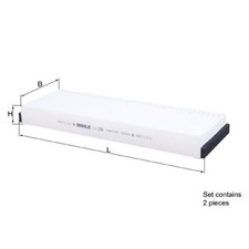 Innenraumfilter Pollenfilter für Audi A3 8PA A6 4FH C5 4B5 C6 4F2 4F5 | 2443637