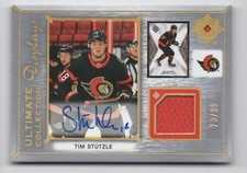 2021-22 Upper Deck Ultimate Collection Display Auto Jersey Tim Stutzle Auto