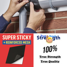 Sticky Mesh Reinforced Gutter Repair Patch Tape – Waterproof, Heavy-Duty Seal