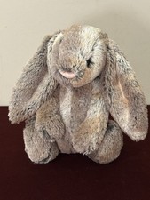 Jellycat Medium Bashful Woodland Bunny Retired Rare Cottontail Rabbit Plush cm31
