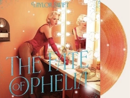 Taylor Swift The Fate Of Ophelia 7” Vinyl Single Orange Gold Glitter-In Hand