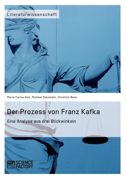 Der Prozess Von Franz Kafka. Eine Analyse Aus Drei Blickwinkeln | Deutsch | Buch-image