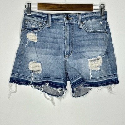 Joe's Jeans Alston Released Hem Distressed Denim Shorts Size 26