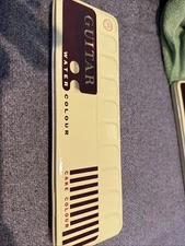 Vintage Guitar Watercolor Water Colour Cake Color Tin Paint Set MCM RG-301 No