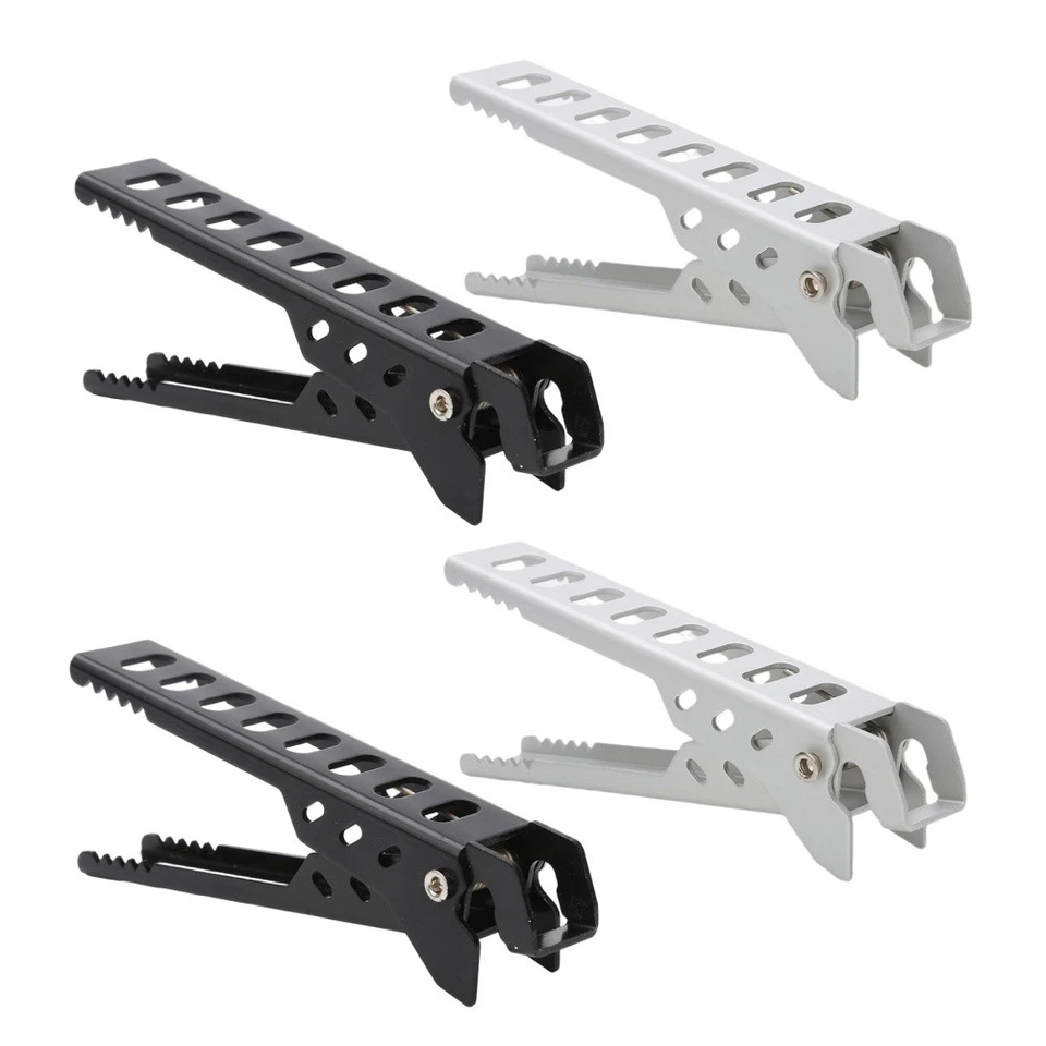  Pinza de placa caliente 4 piezas: clip de sartenes pinzas de olla caliente pinzas de tazón de sartén pinzas de aluminio Foto 2 de 4