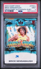 2023 PANINI COURT KINGS FRESH PAINT AUTO RUBY BRICE SENSABAUGH RC 84/99 PSA 9