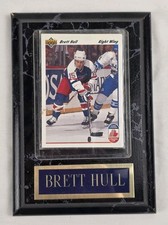 BRETT HULL PLAQUE ST LOUIS BLUES HOCKEY NHL