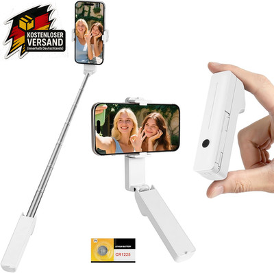 Mini Selfie Stick 70cm Tragbar Bluetooth Handy Stativ für 4-7'' Smartphones