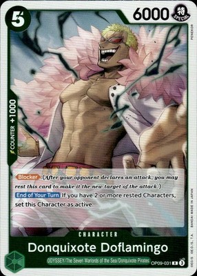 One Piece CCG Donquixote Doflamingo Emperors in the New World OP09-031