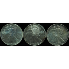 1994 American Eagle Silver Dollar Various Toning *JE
