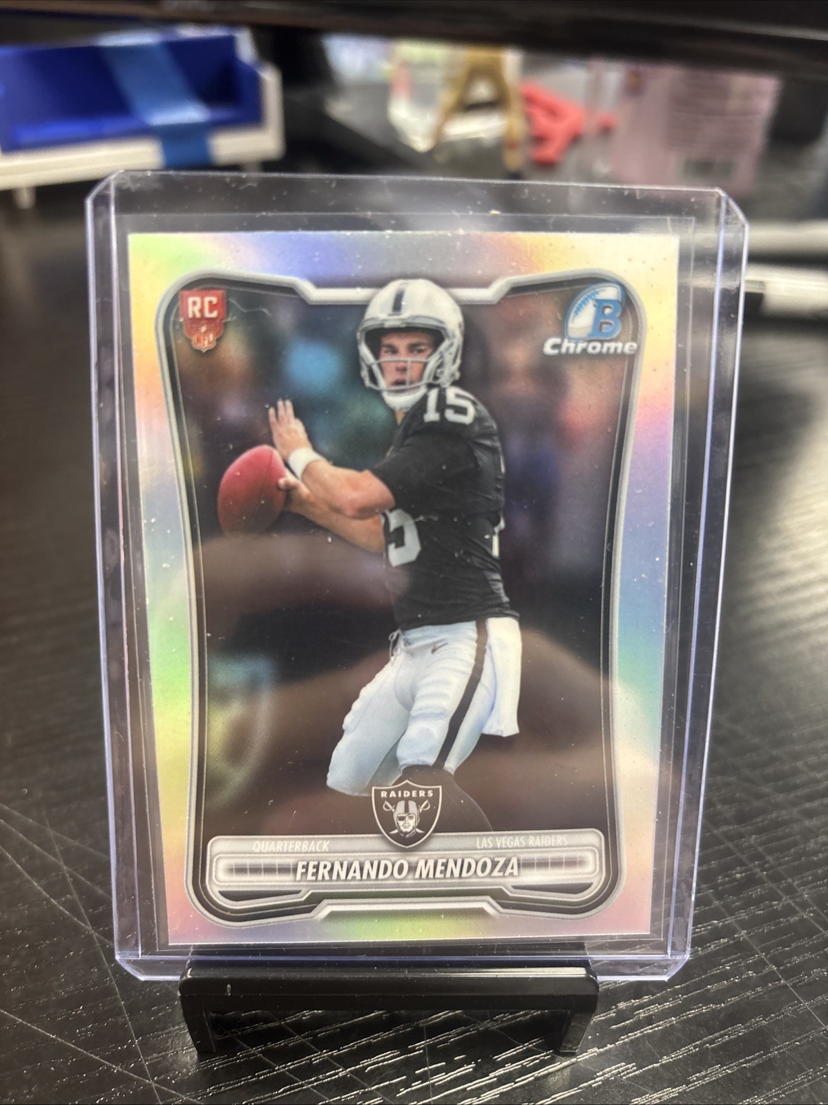 Topps Logog 2026 Topps Bowman Football Fernando Mendoza RC #BRR-1 Red Rookie Logo ...