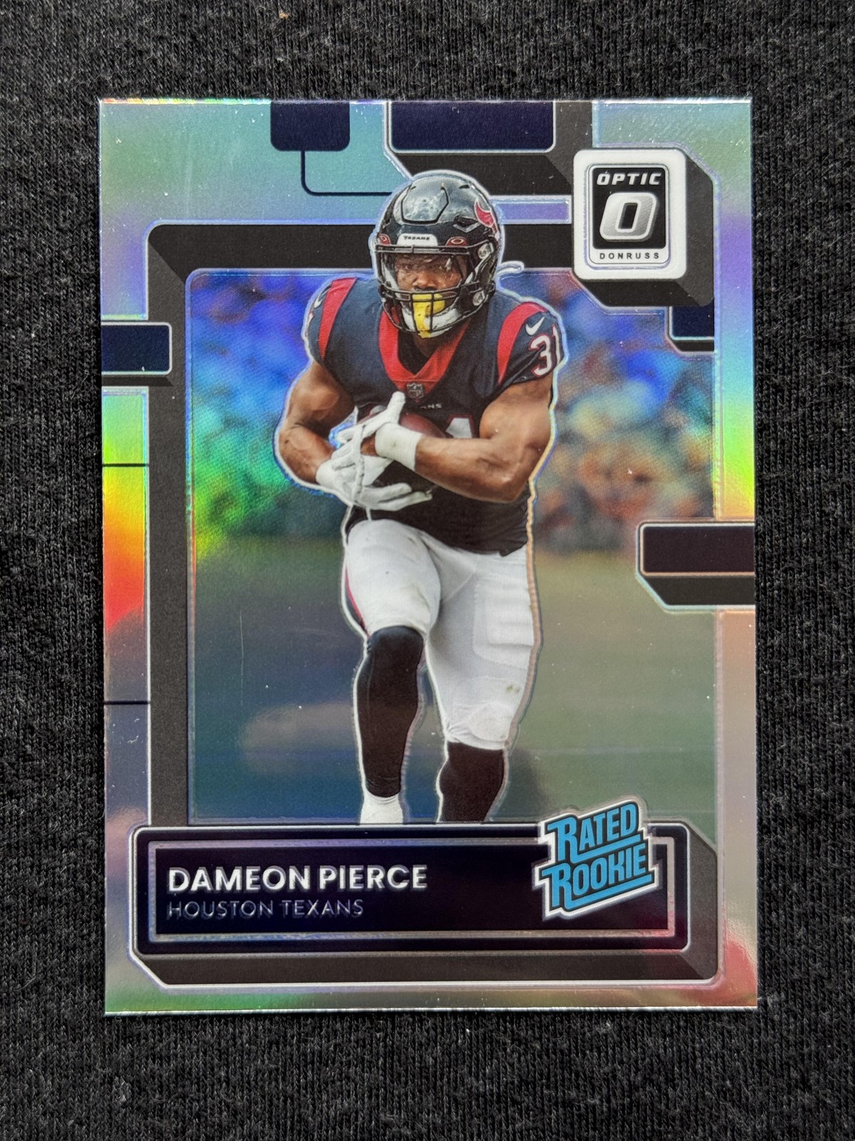 2022 Donruss Optic #240 Dameon Pierce Holo Rookie Houston Texans