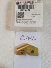 1 NEW 1-7/32" AMEC ALLIED SPADE DRILL INSERT BIT #2 T-A. 132T-0107. TIN {G946}