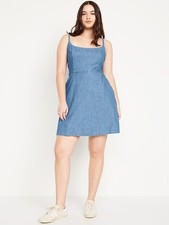 Old Navy Fit & Flare Cami  Mini Dress, Medium Wash, Size L, Casual, Travel, EUC.