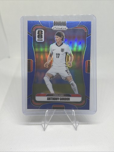 ANTHONY GORDON 2026-27 PANINI PRIZM FIFA WORLD CUP BLUE /40 #105 ENGLAND Q4193