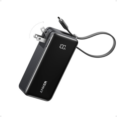 Anker Nano 3-In-1 Portable Iphone Charger, 10,000Mah Power Bank with Built-In US
