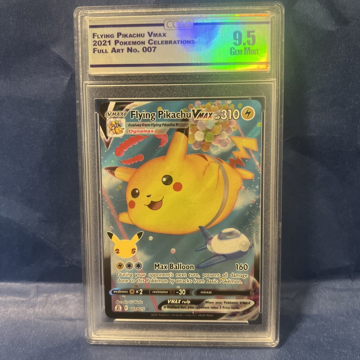 balloon pikachu pokemon card Balloon Pikachu Glossy CoroCoro Comics Promo Japanese #25 PSA 9