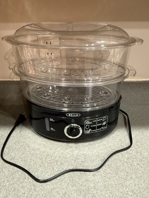 Bella Two-Tier Food Steamer with Dishwasher Stackable Baskets