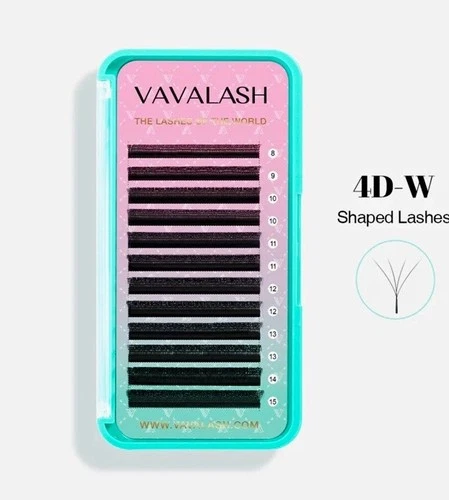 VAVALASH 4D-W Shaped 4D Long Natural Eyelash Extensions, Black - product listing photo