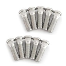 10PCS Wheel Studs, M12x1.5 49mm Long Vehicle Wheel Steel Lug Bolts, OEM 610