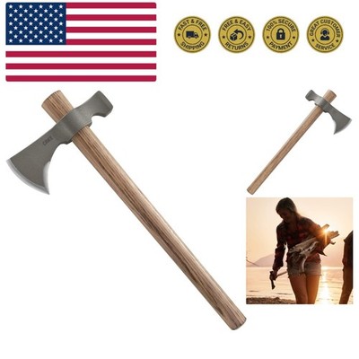 Woods Chogan T-Hawk Outdoor Survival Tomahawk: 1055 Carbon Steel Plain Edge B...