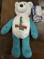 Vintage 2001 Limited Treasures Coin Bear Deleware Quarter 1st State Plush