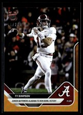 2023 Bowman University Alabama Football Cards Checklist and Odds 22
