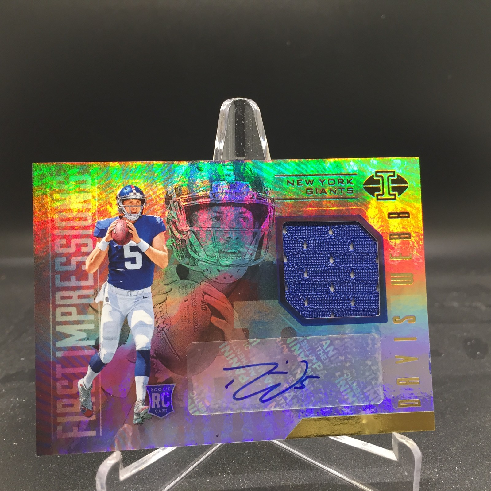 Davis Webb Panini Illusions #124 Autograph