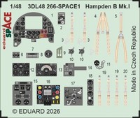 MW22 Eduard 3DL48266 Hampden B Mk.I Space 1/48 3D Decal For Icm