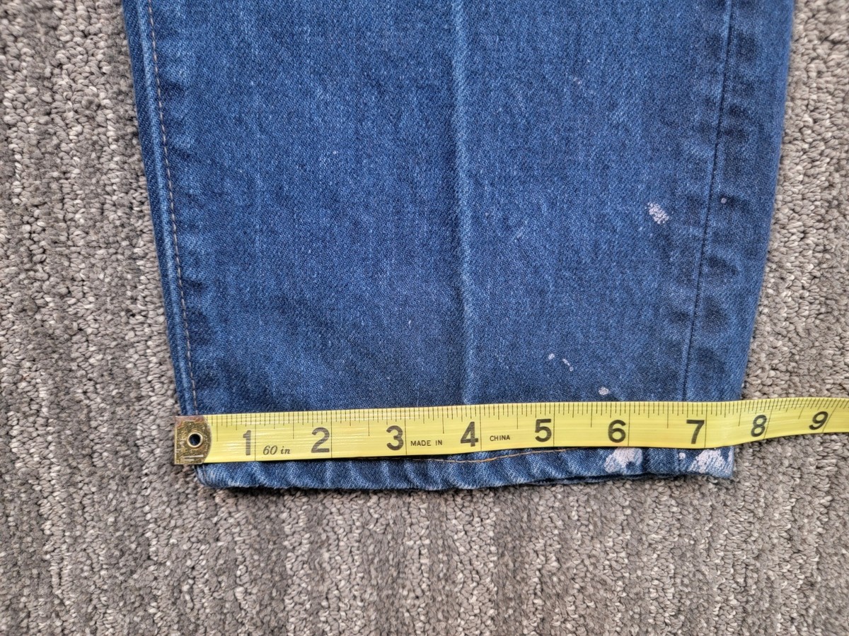 VTG Levis 505 Dark Wash Jeans Mens 32 x 32 Denim USA 80s Talon 42
