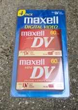 4 Pack New Sealed Maxell Mini DV 60 Minute Cassette Tapes Camcorder E4