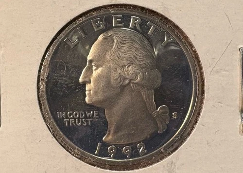 1992-S Silver Proof Washington Quarter