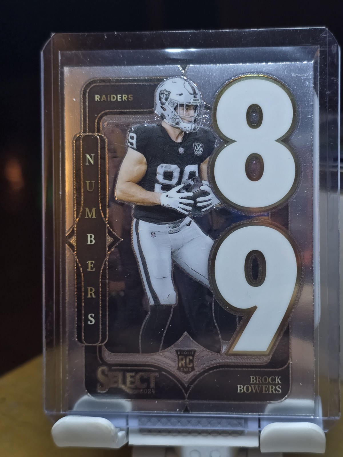 2024 Select Brock Bowers Rookie Numbers #12 Raiders RC