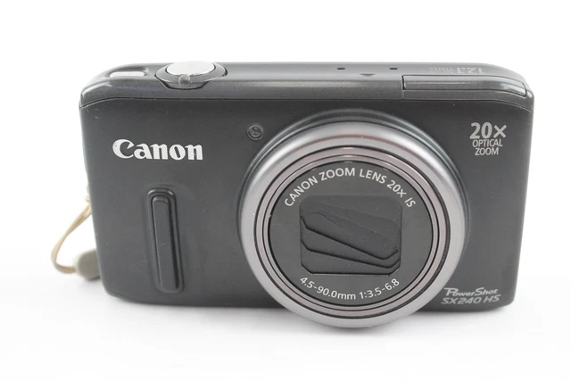 08 Canon Powershot SX240 HS Digital Compact Camera Working 20x Optical Zoom Lens