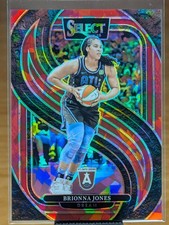 2025 WNBA Panini Select Brionna Jones Primier Level /299 Red Ice Prizm #107