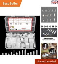 Assorted 260 Pcs M3 Nylon Spacer Screws and Nuts for Electronics & PCB Projects