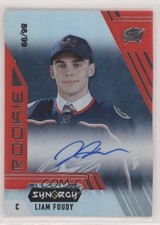 2020-21 Upper Deck Synergy Rookie Portrait Red 86/99 Liam Foudy #A-127 Auto 0c6