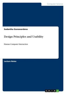 Design Principles and Usability Sudantha Gunawardena
