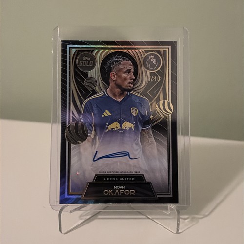 Topps Premier League Gold Noah Okafor Autograph 07/10 Leeds United
