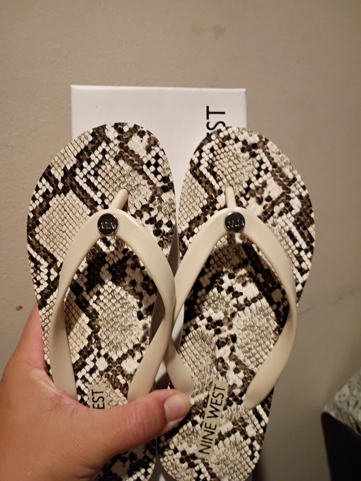 Nine West  Sandals wncharlize3 Black Snake 5M - Image 3 of 3