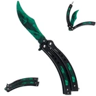 Butterfly Trainer Sports Training Exercise Green Stainless Steel Folding Workout But...